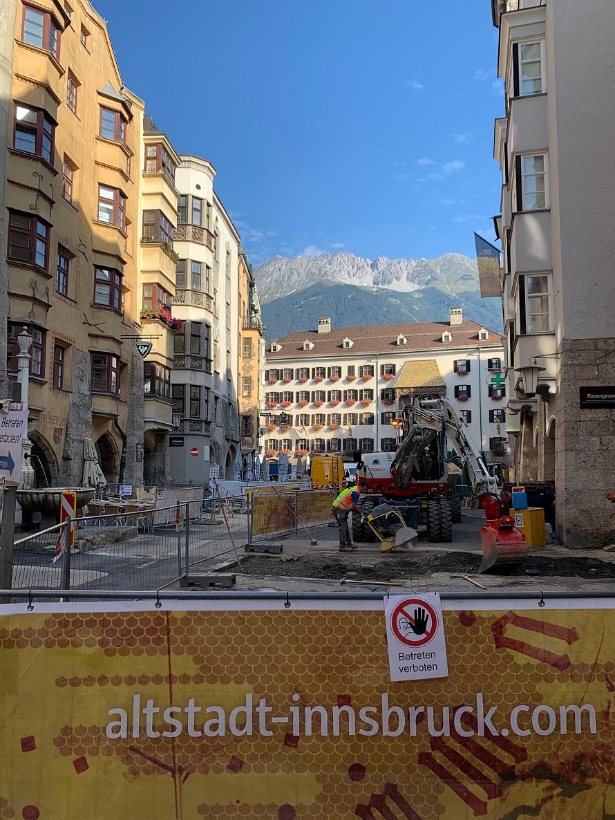 Altstadt Innsbruck wird für ein Jahr Baustelle