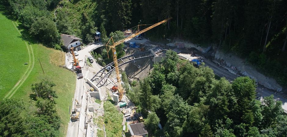 Land Tirol - Neubau Erlacher Brücke Ellbögen