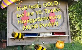 BB holte GOLD bei der 10. Tiroler Honigprämierung