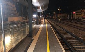 ÖBB Bahnhof Hall in Tirol - Inbetriebnahme Inselbahnsteig OST + UF Neu